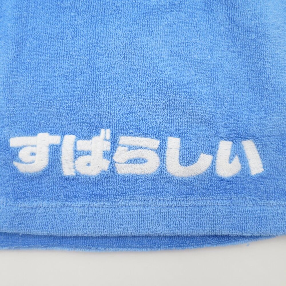 NEW NGOrder Terry Embroidered Mini Skirt Blue Subarashii すばらしい Size US M/UK 10 - Picture 5 of 14